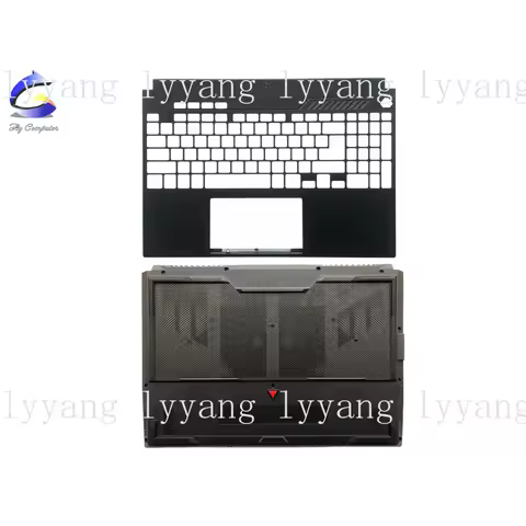 f New For ASUS TUF Gaming F15 FX507 Upper Case Palmrest + Bottom Base Low Cover