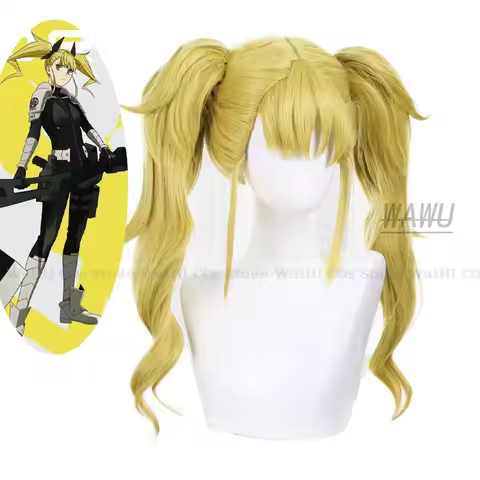 Kikoru Shinomiya Cosplay Wig Anime Kaiju No. 8 Long Blonde Hair Double Tail Hairpins Third Division 