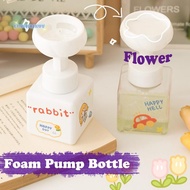 [Aus-t] 250/450ml Flower Shape Foam Pump Dispenser Bottle Plastic SquareEmpty Liquid Hand Soap Shamp