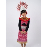 SET NGEPAN IBAN BUDAK PEREMPUAN 5 TAHUN KE ATAS PAKAIAN TRADISIONAL IBAN SARAWAK