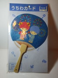 Sanrio Little Twin Stars 懷舊中古 扇 賀卡