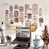 Wall postcard aesthetic 30 pcs poster polaroid meaning dimensions photocard Wall decoration minimali