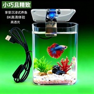 Aquarium Fish Tank Desktop Fish Tank Glass Fish Tank Betta Fish Tank Micro Landscape Fish Tank Ecolo