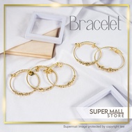 24K Gold Plated Bangel Gelang Tangan Bracelet Rantai For Woman & Perempuan Bangle Emas Korea & Bangk