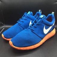 全新零碼NG品 Nike Rosherun M 全藍 藍橘 藍白橘 迷彩底 男鞋 運動鞋 休閒慢跑鞋 669985-400 US10.5