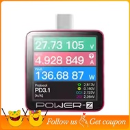 KM003C Portable Type-C Fast Charging Tester PD3.1 QC5.0 240W Max Digital Voltmeter Ammeter Power Ban