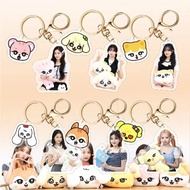 Kpop IVE Acrylic Keychain YUJIN GAEUL LIZ REI Yujin Wonyoung Leeseo ds Backpack Bag Decoration Acces