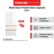 Toshiba GR-RF691WI-PGX(67) Japandi 524L Multi-Door Fridge