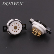 EIZZ Gold-Plated Eight-Pin Tube Socket BeCu 8-Foot Tube Socket KT88 6SN7 6550 EL34 Electronic Tube S