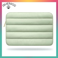 JIHENGS Puffy Laptop Sleeve 13-14 Inch Laptop Sleeve Beige Cute Carrying Case Laptop Sleeve Laptop C