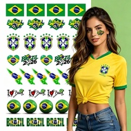 Tattoo 2026 World Brazil Cup Flag Stickers USA Canada Football Atmosphere Face Stickers-1t07 yna8 -1