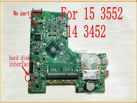 PWB:896X3 CN-0PW4MN PW4MN Mainboard For Dell Inspiron 15 3552 14 3452 Laptop Motherboard SR2KN N3060