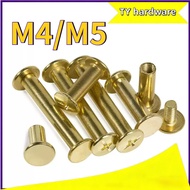 【DTY-G1】 Book binding screw/ chicago screw/ Copper-Plated binding screw / scrapbook photo album M4/M