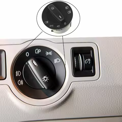 Headlight Switch Lamp Knob Control Switch For VW Volkswagen Golf V 5 PLUS VI 6 Caddy Jetta Passat B6