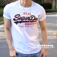 Superdry new men's trend pure cotton comfortable round neck slim fit short sleeved T-shirt