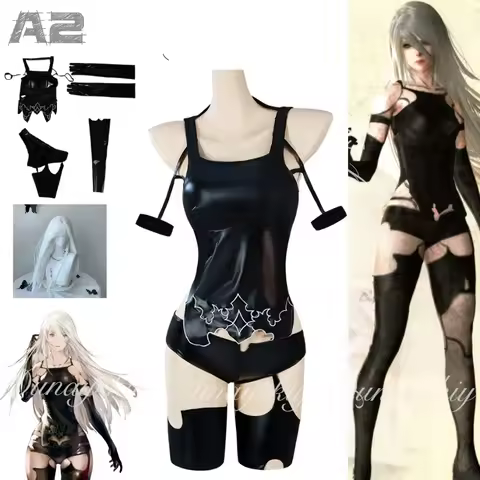 NieR: Automata Game YoRHa Type A No.2 Cosplay A2 Combat Robots Of The Previous Generation With Black