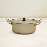 大創 - [20cm]韓國傳統金色黃鋁泡麵/湯煲 韓式泡麵鍋