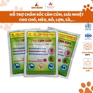 Powder to support flu care and cool down dogs, cats, pigs, cows, chickens, ducks Fivevet Five - Flu
