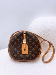 (尖沙咀門市💖)98%新✨ Lv boite chapeau MM brown monogram老花圓餅斜孭包