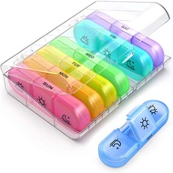 Medicine Weekly Storage Pill Box Case 7 Day 3 Times Tablet Sorter Protable Storage Box
