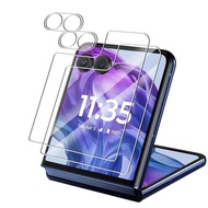 対応 Motorola Razr 50 Ultra ガラスフィルム 2枚 + 対応 Motorola Razr 50 Ultra レンズ保護フィルム 2枚 対応 Motorola Razr 50 Ul