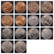 Australia 1 2 5 10 20 50 Cents Coin Oania 100% Origional