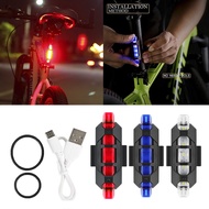 Bike Light Waterproof Rear Tail Light LED USB Rechargeable Mountain Bike Cycling Light Taillamp Safety Warning Light