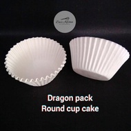 Cup Cake Round GP 120mm Base 44mm White (1 roll contains 1000 pcs)