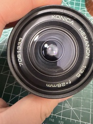 Konica Hexanon AR 28mm f/3.5｜早期 7片7組｜原生 Konica AR 接口｜廣角鏡