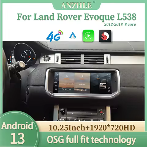 10.25" For Range Rover Evoque L538 Carplay Android 13 Multimedia Player GPS Radio Bosch Harman Origi
