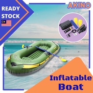 [ Premium Quality ] 2 Person rowboat Inflatable Fishing Boat Set Raft Double Kayak Canoe Float Boat 