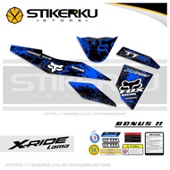 STICKER X-RIDE STRIPING XRIDE OLD / X RIDE 115 LAMA VARIASI STICKER STIKER SKOTLET GRUNGE FOX / RODR