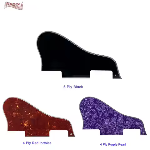 Xinyue Custom Guitar Pickgaurd For Left Handed Hole ES 335 Short Jazz Archtop Guitar Pickguard Scrat