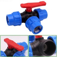 Babyko>>PE 3-Way Ball Valve for 20mm 25mm 32mm 40mm 50mm PE Pipes DN15 to DN40Brand New
