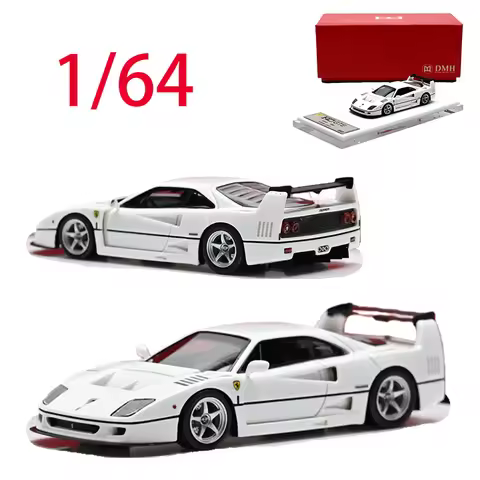 DMH Diecast 1/64 Scale Ferrari Resin Car Model Ferrari F40 GTE Play Vehicles Toys for Boys Original