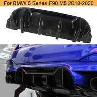 Carbon Fiber Car Rear Bumper Diffuser Lip Spoiler For BMW 5 Series F90 M5 2018-2020 Rear Bumper Diff