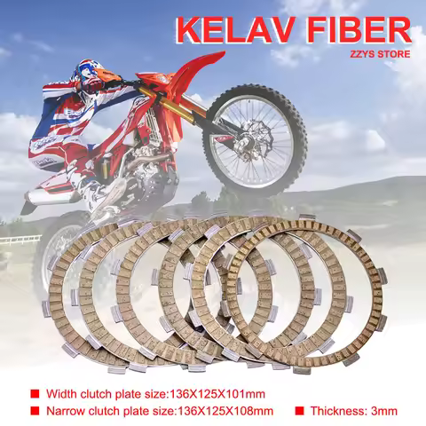Motorcycle Friction Clutch Plate For YAMAHA YS250 Fazer XTZ250 Lander Brasil YS YBR XTZ 250 YBR250 Y
