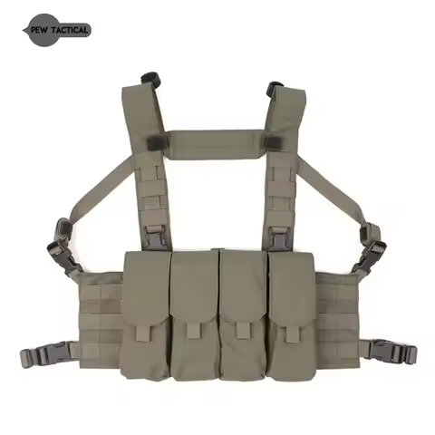 PEW TACTICAL GT RECCE RIG Chest Rig Bag Combat Recon Vest with Magazine Pouch Airsoft