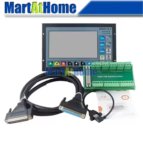 DDCS V4.1 Standalone 3 Axis 4 Axis CNC Control System 7" TFT 24VDC Support Ethernet, Standard MPG & 