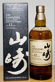 美版 Yamazaki 山崎12年, 750ml, Whisky 威士忌