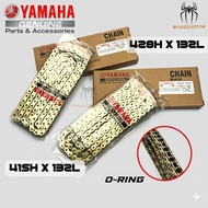 Sprocket Yamaha Y15 / Y16 / RS / RS-X / LC135 Chain O-Ring Oring O Ring 428 132L / 415 132L Heavy Du
