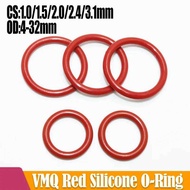 Silicone O Ring CS 1/1.5/2/2.4/3.1 Seag Washer Red VMQ Oring Plumbing Car Faucet Gasket Oil