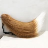 Handmade Animal Ears Beast Tail Stuffed Cosplay Decoration Props Fox Tail Wolf Tail Fox Mother Lolit