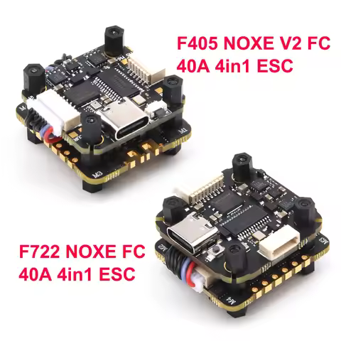 F405 F4 NOXE V2 FC / F722 F7 NOXE Flight controller JHEMCU EM40A 40A 4in1 ESC Mini Stack 20mmx20mm F