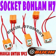 H7 SOCKET H7 CAR LIGHT BULB SOCKET + COPPER CABLE - PRICE FOR 1 PCS