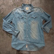 Levis denim shirt Levis kemeja second bekas