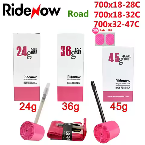 Bike Gravel Tube RideNow TPU Road Bicycle Inner MTB Tube 700x25C Tire Gravel Bike Accessories 29x1.5