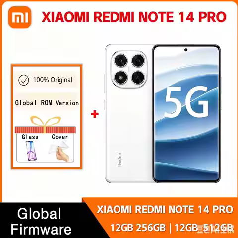 5G Smartphone Original Xiaomi Redmi Note 14 Pro 5500mAh Battery Smartphon 6.67'' 50MP Camera 45W Cha