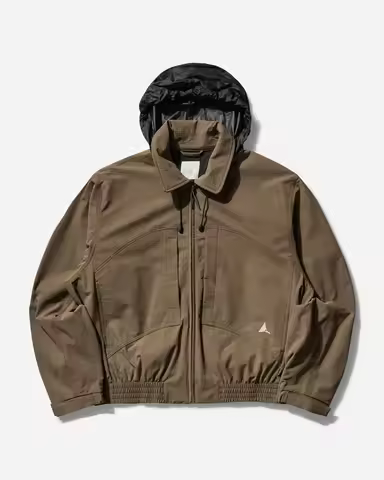 Roa Hiking Outdoor Lightweight Hidden Cap 2Way Nylon Bomber Jacket