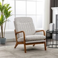 Wood Frame Armchair Modern Accent Chair Lounge Chair For Living Room
